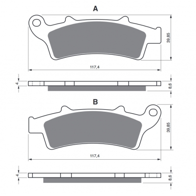 Brzdové obloženie GOLDFREN 193 K5